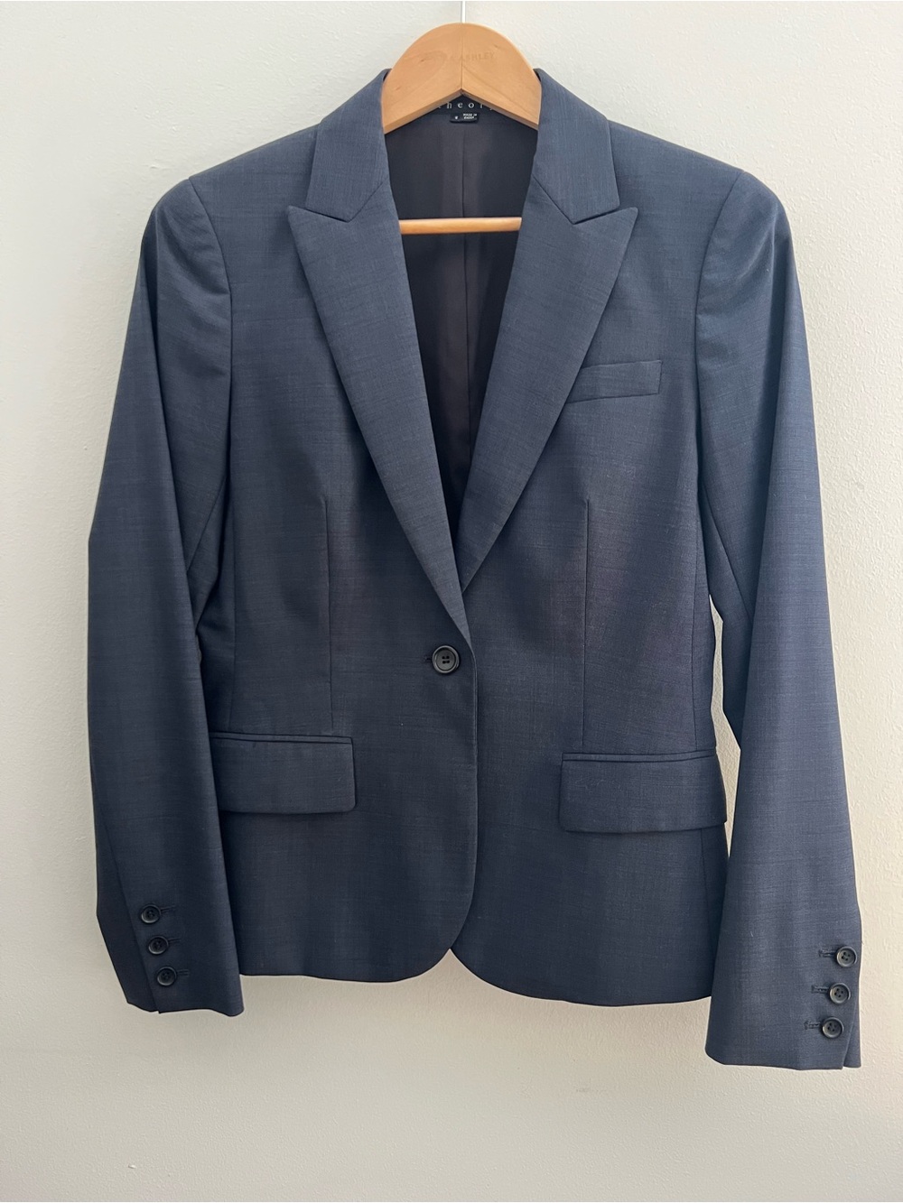 Theory Women's Dark Navy Tailored Blazer